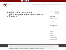 Tablet Screenshot of kenzenformacion.com